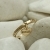 Inel de aur pentru femei "Inima eternității"