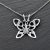 Medalion de argint pentru damă "Fluture"